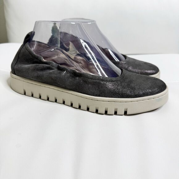 Vionic Slip On Uptown Ballet Flats Sz 7.5 Loafer Shimmer Gray Comfort Orthopedic - Picture 13 of 13